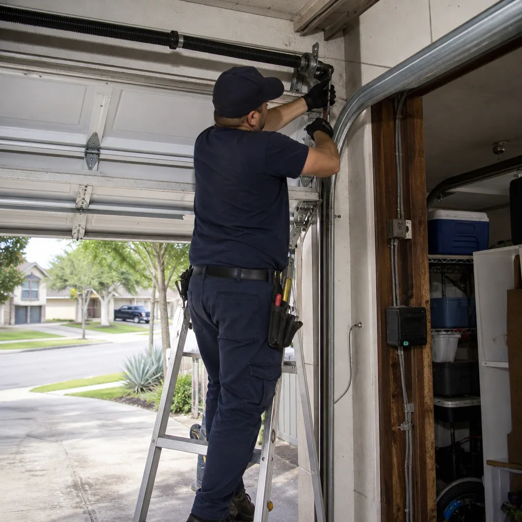 Garage Door Spring Repair in Buda